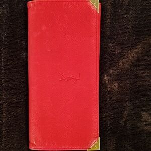 FLASH SALE!!!! YSL Red Leather Wallet